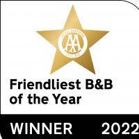 AA Friendliest B&B of The Year 2022